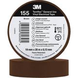 3M - Temflex Isolatietape - PVC - Zwart - 19 mm breedte