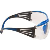 3M™ SecureFit™ 400X veiligheidsbril met blauw/grijs frame, Scotchgard™ veiligheidsbril K & N, helder glas, SF401XSGAF-BLU