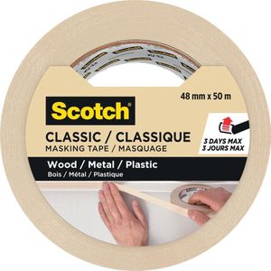 Afplaktape scotch classic 48mmx50m beige