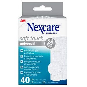 Nexcare Soft Touch Universal Pleisters 40 stuks