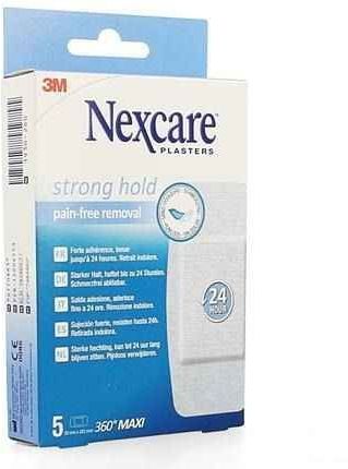 Nexcare - Strong Hold - Pleisters - 5 Stuks - Pijnloze Verwijdering