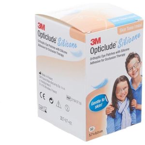 Opticlude silicone oogpleisters beige maxi 57mm x 80mm 50 stuks