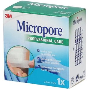 3M - Micropore - Hechtpleister - Wit - Hypoallergeen - Poreus