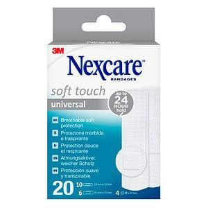 Nexcare - Universal Soft Touch - Pleisters - 20 Stuks - Ademend - Zacht
