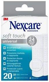 Nexcare - Universal Soft Touch - Pleisters - 20 Stuks - Ademend - Zacht