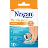 Nexcare - Active Flexible Foam - Pleisters - Waterbestendig - 20 Stuks