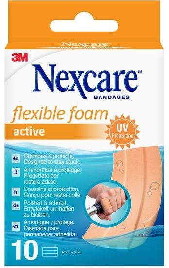 Nexcare - Active Flexible Foam - Pleisters - Waterbestendig - 20 Stuks