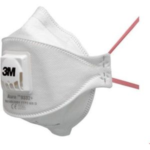 3M - Aura Stofmasker - FFP3 - Met Ventiel - Opvouwbaar Ontwerp