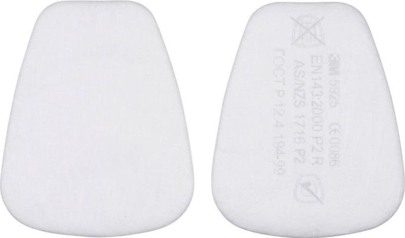 3M - 5925 - Stoffilter - P2 - Bescherming tegen Stof en Nevel