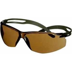 3M SecureFit 500 veiligheidsbril, donkergroene beugel, Scotchgard anti-condens-coating (K&N), bruine schijf, SF505SGAF-DGR-EU