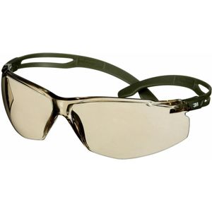 3M SecureFit 500 veiligheidsbril, donkergroene beugel, Scotchgard anti-condens/anti-kras coating (K&N), lichtbruine schijf, SF528SGAF-DGR-EU