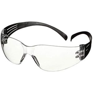 3M SecureFit 100 veiligheidsbril, zwart frame, krasbestendig/anti-condens, kleurloze look, SF101AF-BLK-EU, 5 verpakkingen