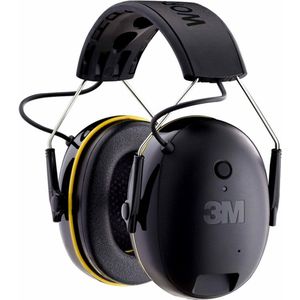 3M WorkTunes Connect Draadloze Gehoorbeschermer Oorbeschermers met Bluetooth-technologie, 90543EC1 (94-105 dB)