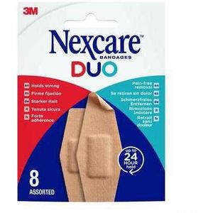 Nexcare™ DUO - Pleisters - Wit - Flexibele Strips