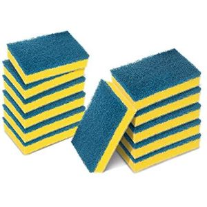 Scotch-Brite Delicate niet-kras scrubspons, 12 stuks - ideale dagelijkse afwasspons voor keuken, badkamer en huishouden, gebruik op kookgerei met antiaanbaklaag en glas