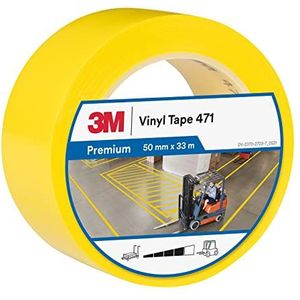 3M Vinyl tape 471 geel 50mm L=33m