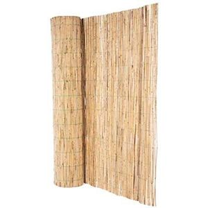 Rieten mat Bamboo 200x500cm met groene draad geweven - hoge inkijkbescherming rietmat Made in EU 2m x 5m
