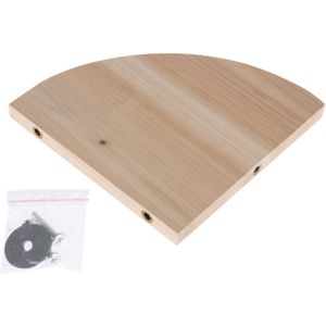 TIAKI houten hoekplatform voor knaagdieren 17,5 x 17,5 x 1,2 cm