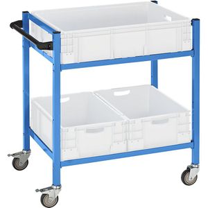 eurokraft pro Verzamelwagen, l x b x h = 970 x 610 x 1045 mm, 2 etages