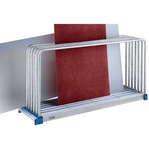 eurokraft pro Platenstelling, verzinkt, l x b x h = 2030 x 800 x 1000 mm, 6 vakken, vakdraagvermogen 750 kg