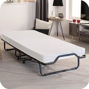 Beautissu vouwbed 80 x 200cm - opvouwbaar logeerbed Venetia incl. stabiele stalen frame, dik matras en beschermhoes