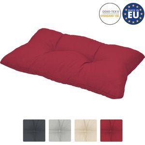 Beautissu loungekussen XLuna – rugkussen rood 70x40 cm kussen in matraskussen kwaliteit
