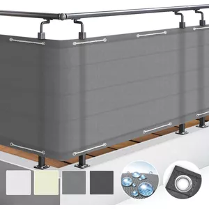 Balkonscherm Balkonafdekking 110 x 390 cm 100% HDPE Ondoorzichtig met Oogjes, Windscherm, Uv-Bescherming Balkon Privacy Scherm, Inkijkbescherming Voor Balkonscherm Balkonafdekking 110 x 390 cm 100% HDPE Ondoorzichtig met Oogjes, Windscherm, Uv-Bescherming Balkon Privacy Scherm, Inkijkbescherming Voor