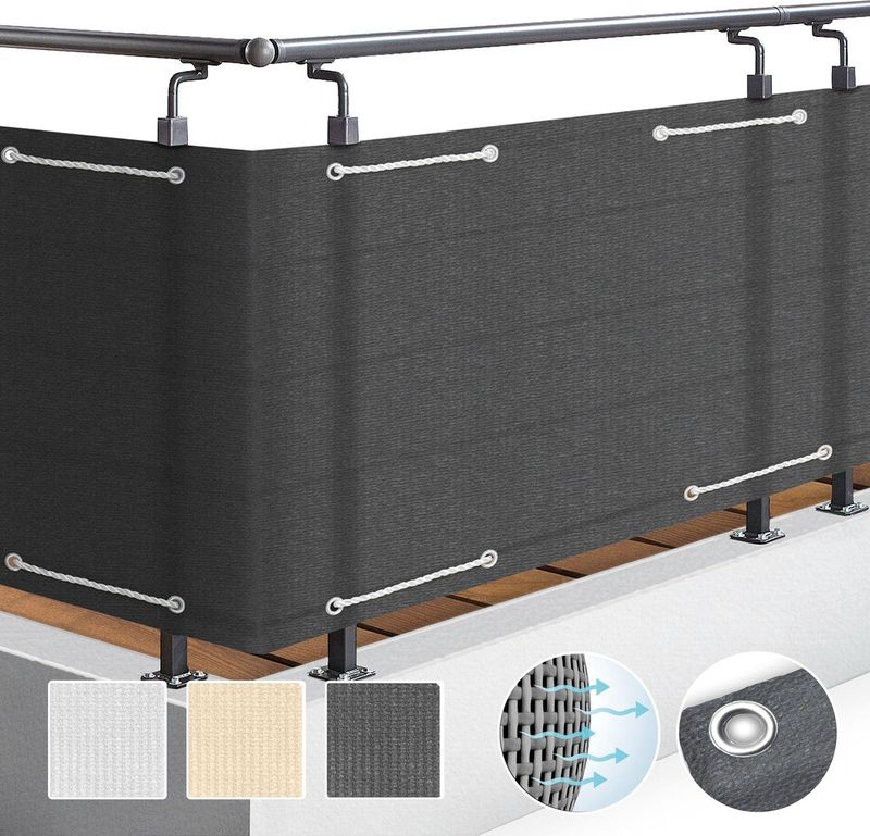 SolVision hdpe Balkonumspannung HB2 300x90cm Anthrazit - Sol Royal