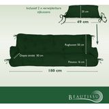 Hollywoodschaukel Auflagenset Flair hs dunkelgrün - Beautissu