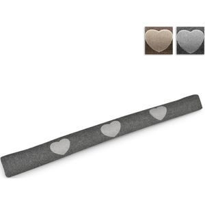 Beautissu Tochtstopper Deur Tuuli HR - 8 x 90 cm – Tochthond Antraciet – Tochtkussen voor Deur en Ramen - Tochtrol