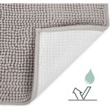 Beautissu Beaumare WR – Badmat Antislip 80x50cm – Douchemat Badkamer Grijs