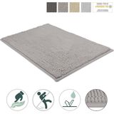 Beautissu Beaumare WR – Badmat Antislip 80x50cm – Douchemat Badkamer Grijs