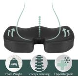 Stuitkussen - BeauErgo - Zwart - Ademend - Antislip