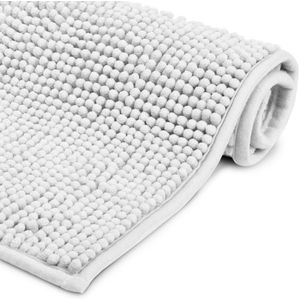 Homescapes Grote badmat grijs, XXL badmat 70 x 120 cm, katoenen badmat