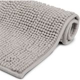 Beautissu Badmat Antislip Beaumare WR Douchemat Grijs Badmat WC Tapijt, Vloermat voor Douche of Badkamer