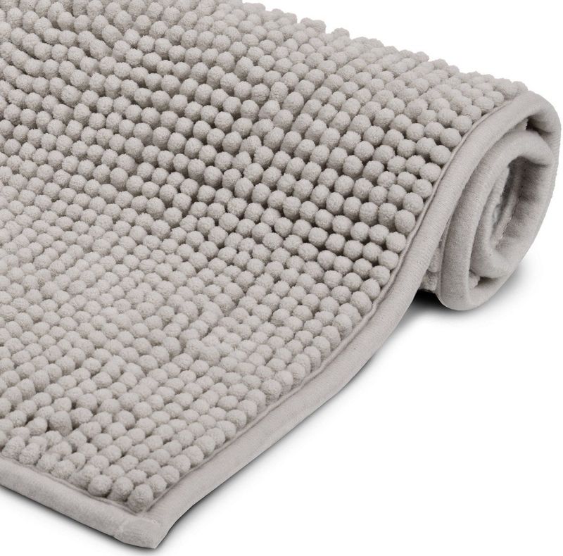 Beautissu Badmat Antislip Beaumare WR Douchemat Grijs Badmat WC Tapijt, Vloermat voor Douche of Badkamer