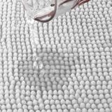 Beautissu Badmat Antislip Beaumare WR Douchemat Wit Badmat WC Tapijt, Vloermat voor Douche of Badkamer