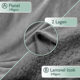 Woondeken - Grijs - Polyester