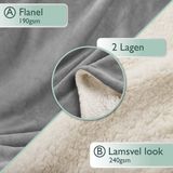 Woondeken - Grijs - 100% Katoen