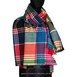 Winter Sjaal Dames Sjaal Multicolor Geruit