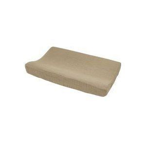 MEYCO Verzorgingskussenhoes voorgewassen mousseline taupe 50 x 70 cm