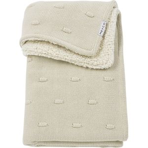 Meyco Baby Knots teddy wiegdeken soft sand TOG