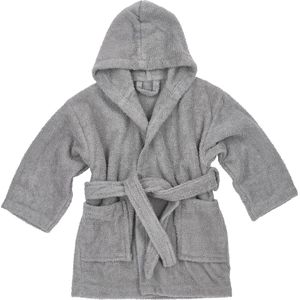 Meyco Baby Uni badjas - badstof - grey