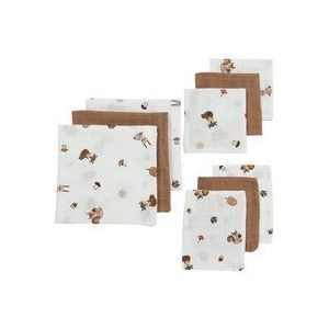 Meyco Baby Forest Animals starterset - 9-pack - hydrofiel - toffee