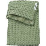 Meyco - Wafel Teddy - Ledikant Deken - Olive Green - 100% Katoen en Polyester - TOG 2.0