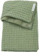 Meyco - Wafel Teddy - Ledikant Deken - Olive Green - 100% Katoen en Polyester - TOG 2.0