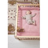 Meyco Baby Wafel Teddy boxkleed - old pink - 80x100cm
