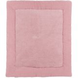 Meyco Baby Wafel Teddy boxkleed - old pink - 80x100cm