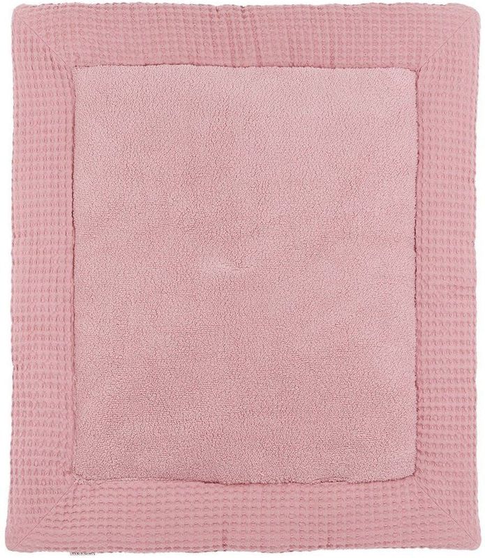 Meyco Baby Wafel Teddy boxkleed - old pink - 80x100cm