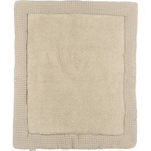 Meyco Baby Wafel Teddy boxkleed - sand - 80x100cm